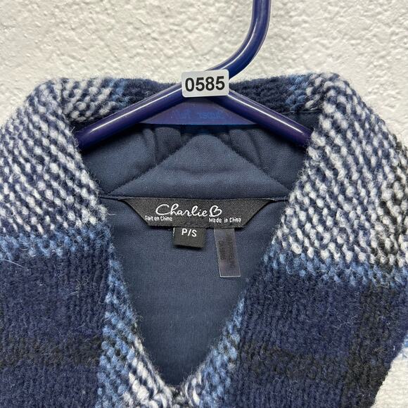 New! Charlie B Women’s Sz Petite Small Long Sleeve Crop Jacket Adjustable Cuffs - Picture 8 of 13